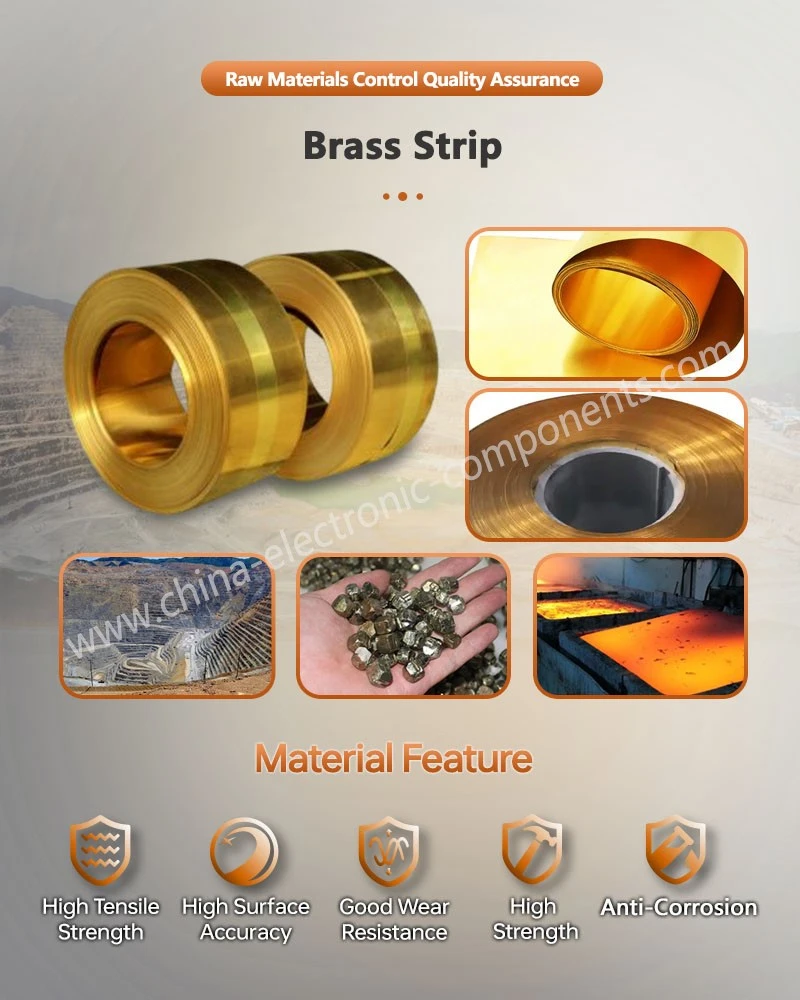 Brass Strip for electrical brass switch sockets Brass Strip for electrical brass switch sockets