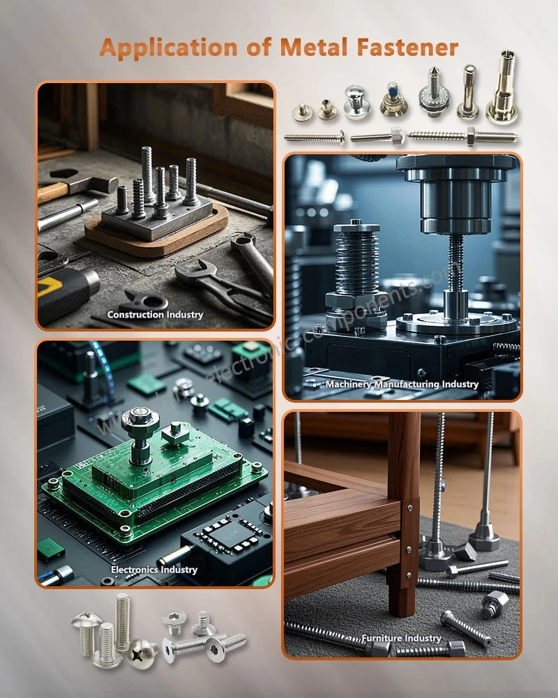 Application of Knurled Flat Head Thumb Screw Application of Knurled Flat Head Thumb Screw