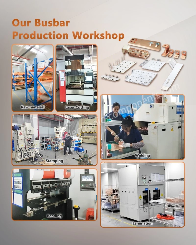 Our Pure Solid Copper Busbar with Heat Shrink Tubing Production Workshop Our Pure Solid Copper Busbar with Heat Shrink Tubing Production Workshop
