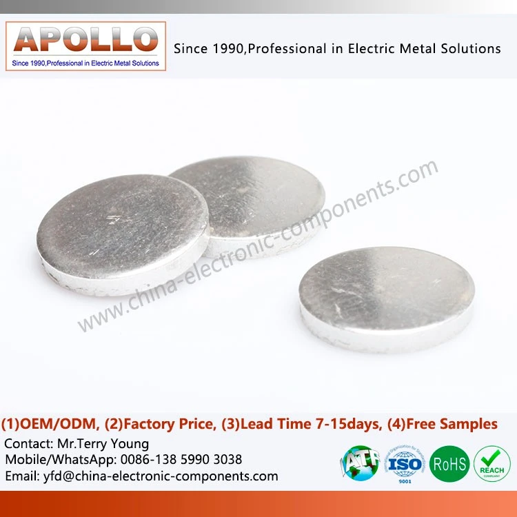 Radius Face Brazed Composite Rivet Contacts factory